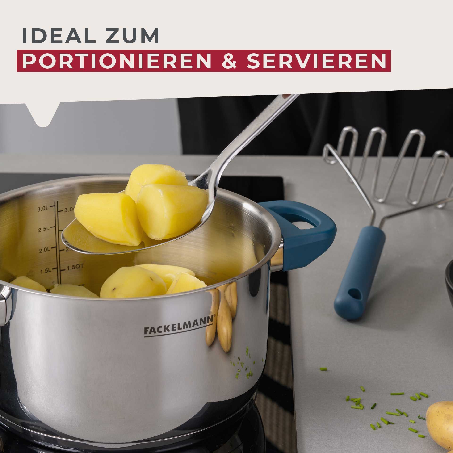 Łyżka serwisowa Essential, niebieska - idealna do serwowania potraw