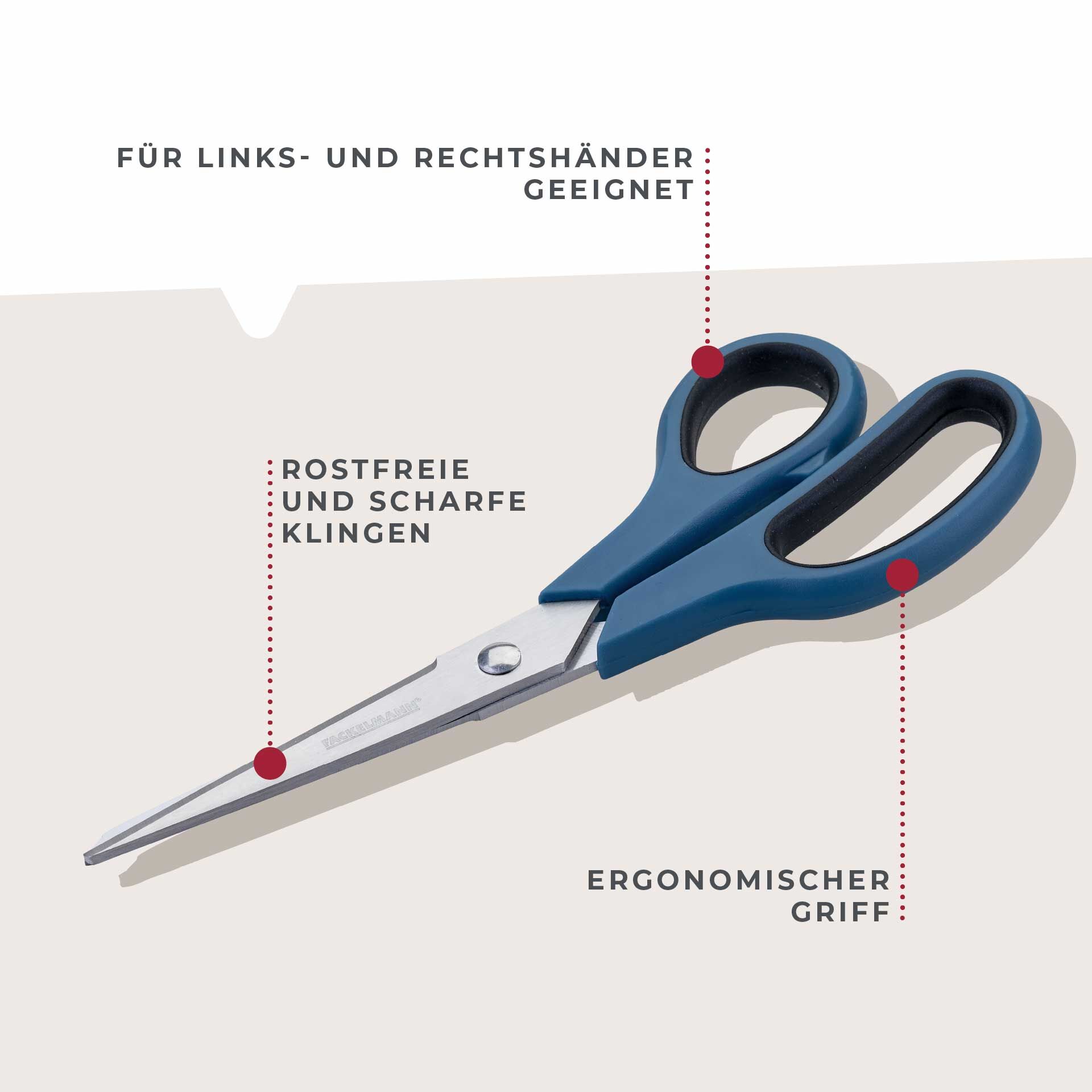 Nożyczki Essential, 19 cm – idealne do codziennych zadań