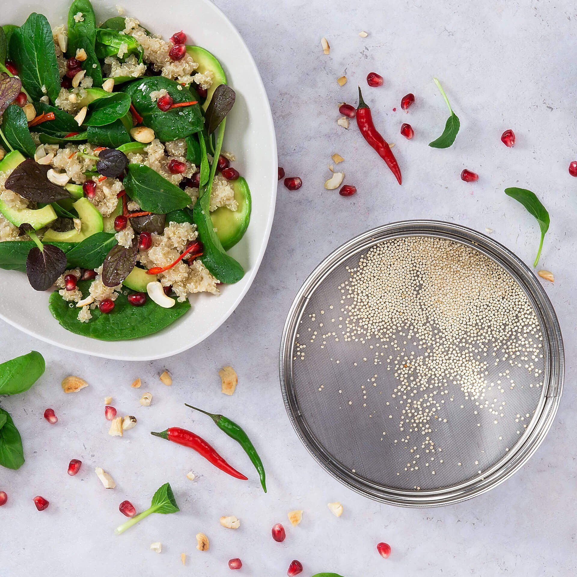 Sitko do przesiewania i płukania – wygoda w kuchni