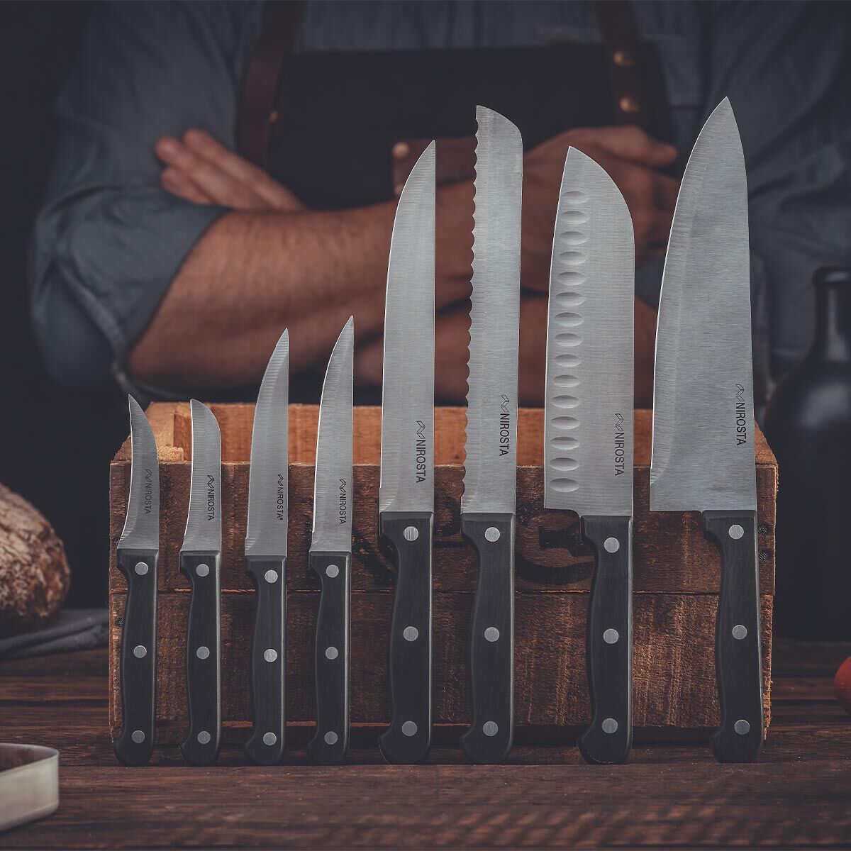 Nóż do chleba Mega, 20 cm - idealny do krojenia wypieków