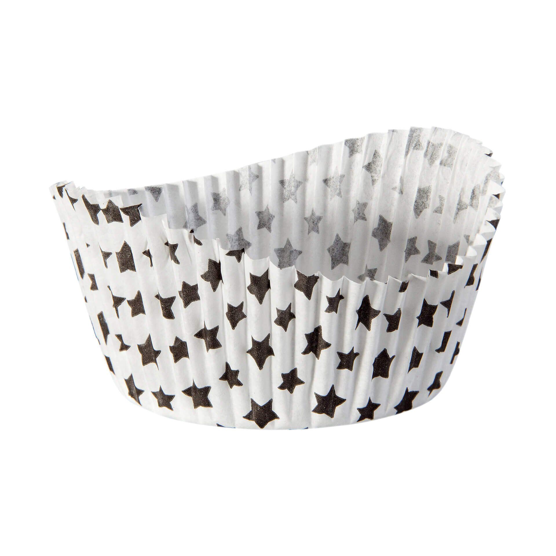 Papierowe foremki do muffinów w kształcie gwiazdki – idealne do pieczenia