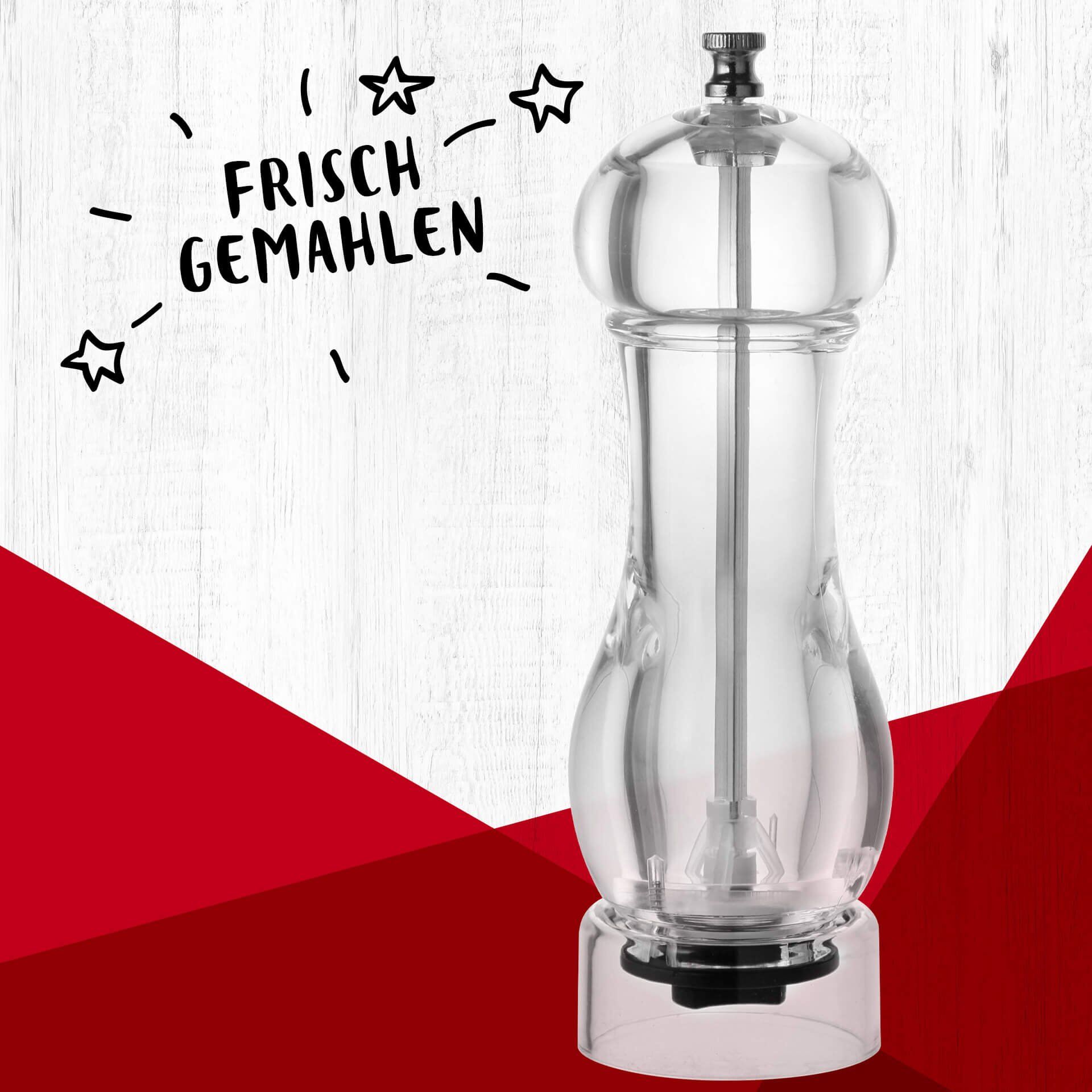 Młynek do soli i pieprzu z ceramicznym mechanizmem mielącym – 19 cm