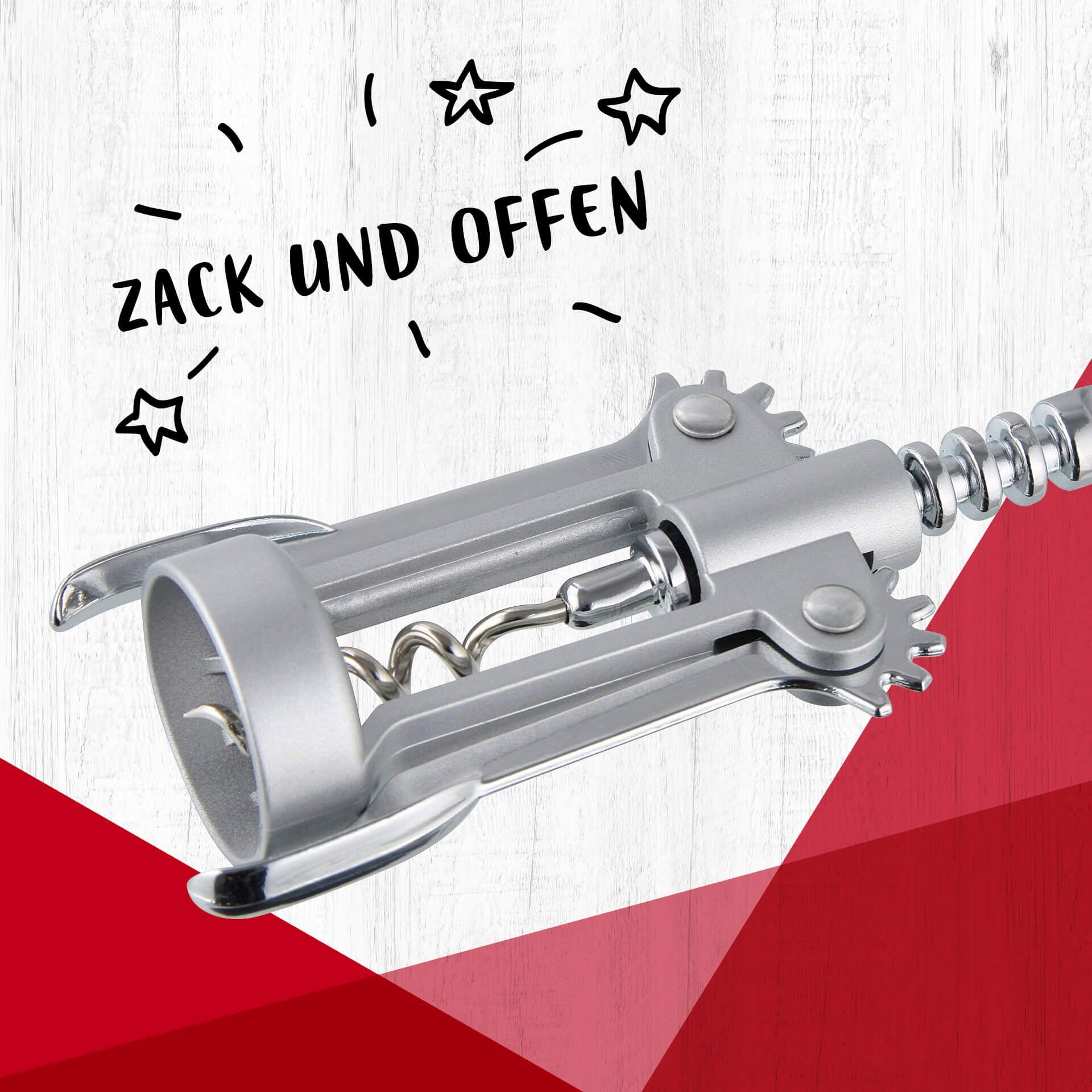 Poręczny korkociąg 2 w 1 z otwieraczem do butelek – łatwe otwieranie napojów