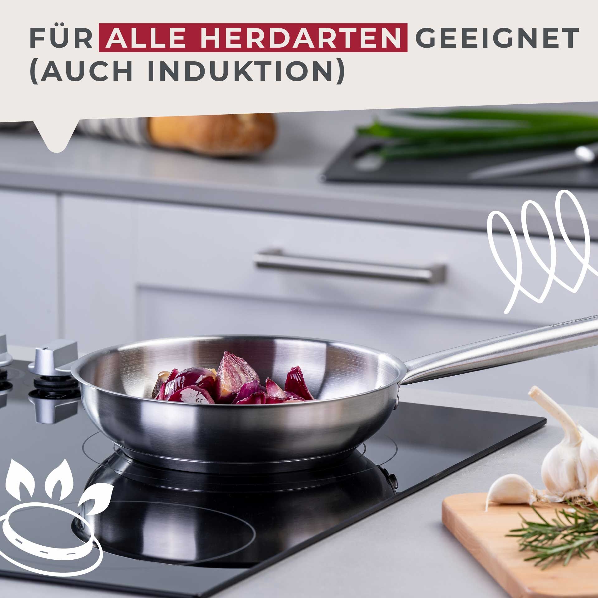 Patelnia ze stali nierdzewnej 20 cm - elegancja i funkcjonalność