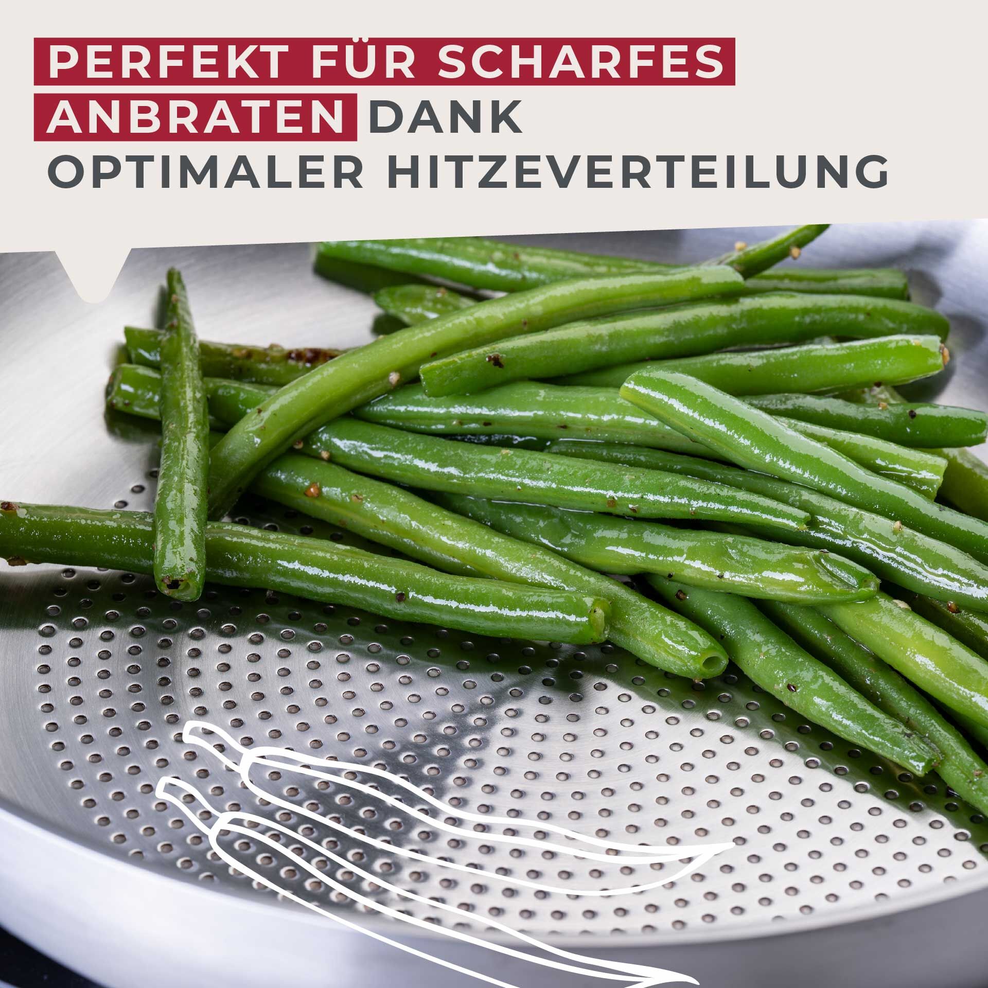 Patelnia stalowa z owalnym uchwytem, Ø24cm – doskonałe smażenie