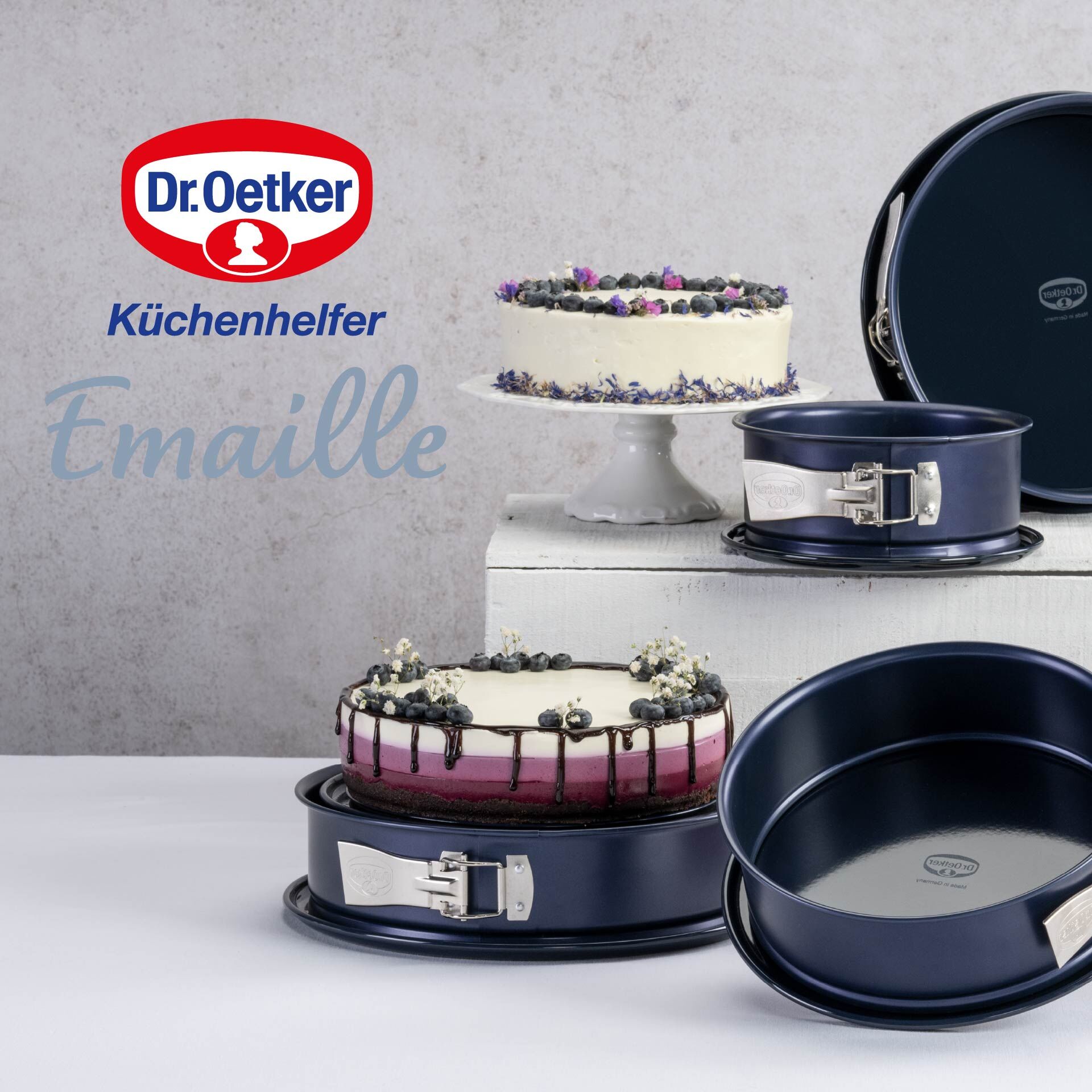 Forma do ciasta z emaliowaną podstawą serwisową, Ø 28 cm – doskonałe wypieki w każdej kuchni