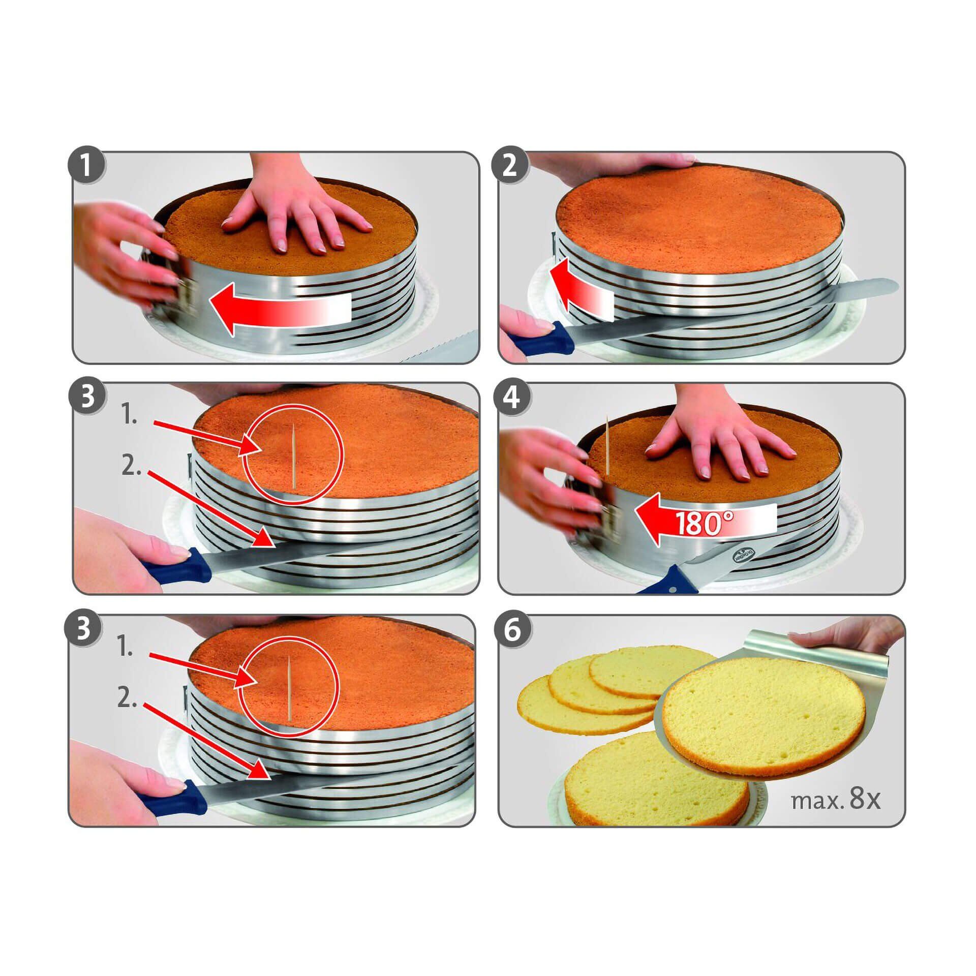 Pomoc do krojenia biszkoptów - idealne równe kawałki