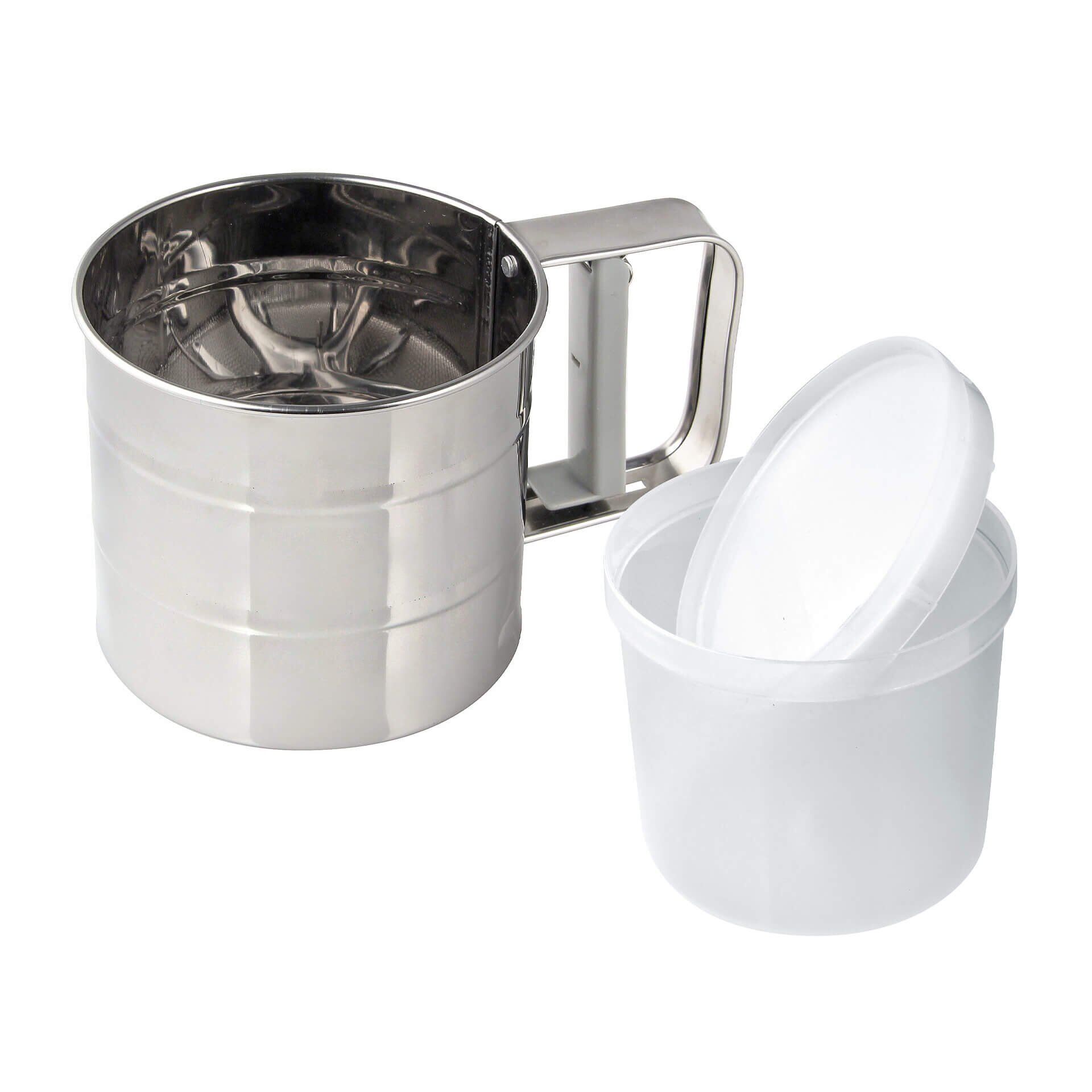 Jednoręczne sitko do mąki z pojemnikiem – wygoda i precyzja w kuchni