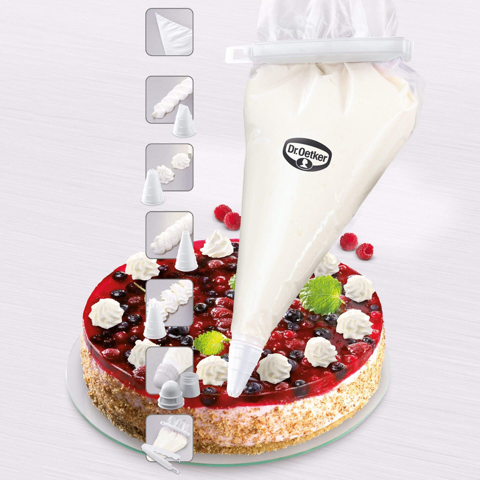 Jednorazowy rękaw cukierniczy z końcówkami - idealny do dekoracji