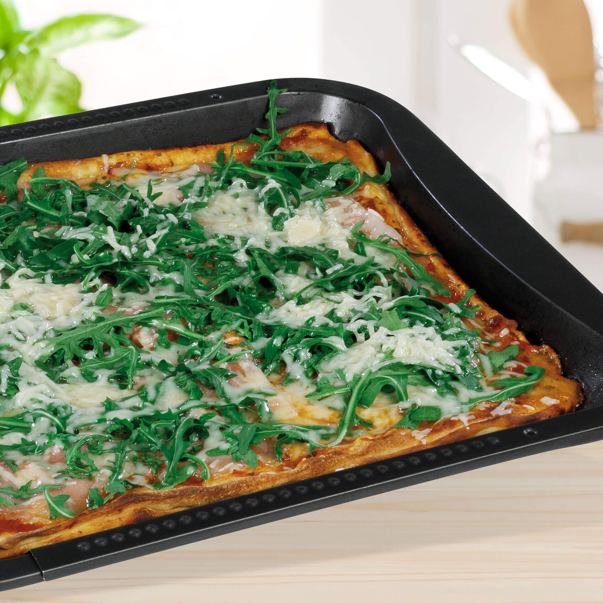 Wysuwana blacha do pieczenia z bocznym zabezpieczeniem – idealne rozwiązanie do pieczenia