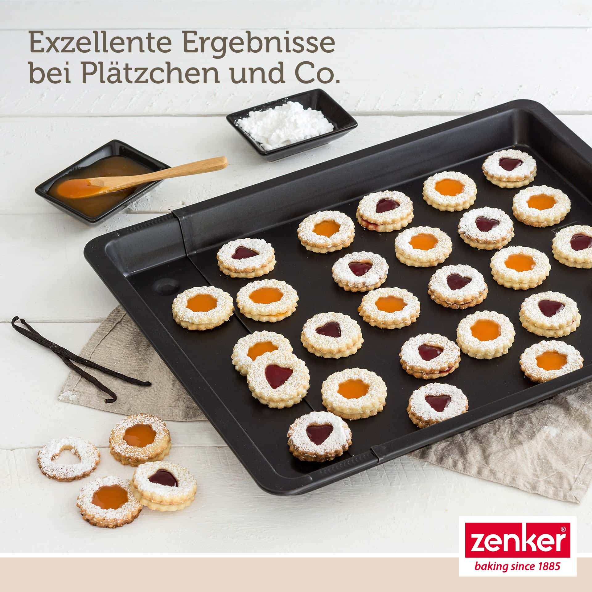 Rozsuwana blaszka do pieczenia z wysokim brzegiem - idealna do pizzy i ciast