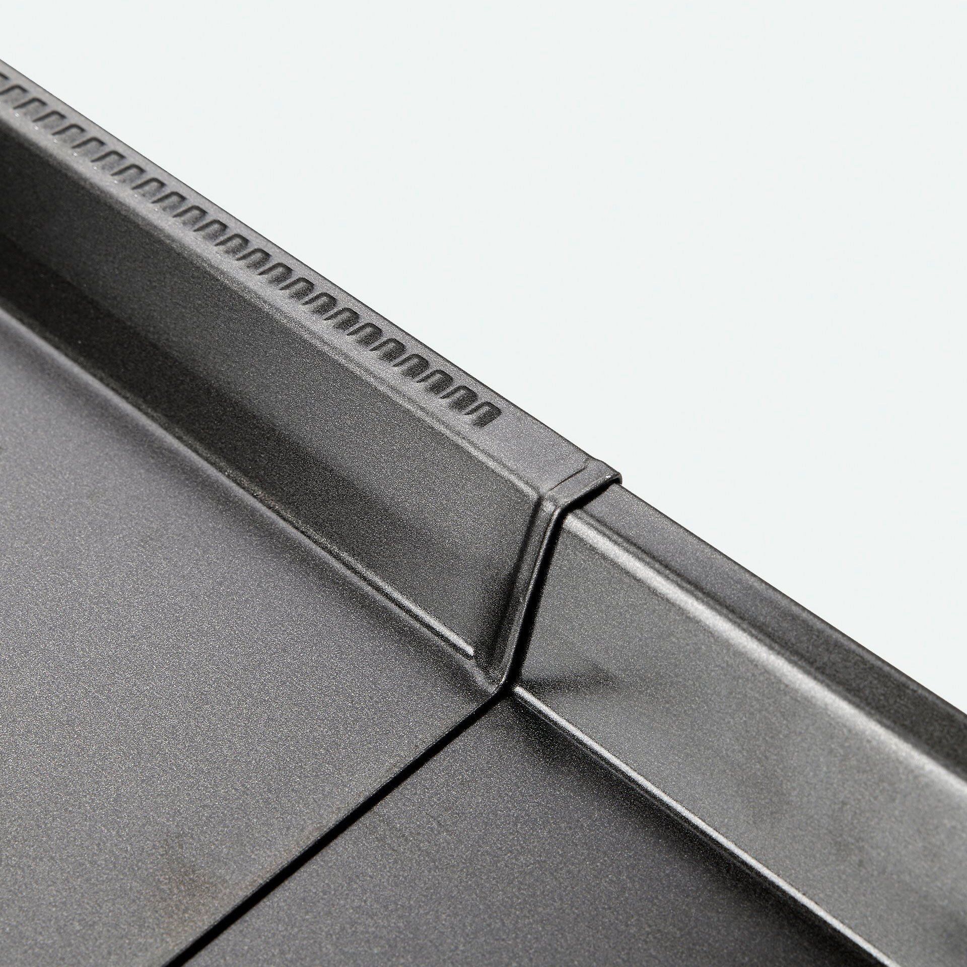 Rozsuwana blaszka do pieczenia z wysokim brzegiem - idealna do pizzy i ciast