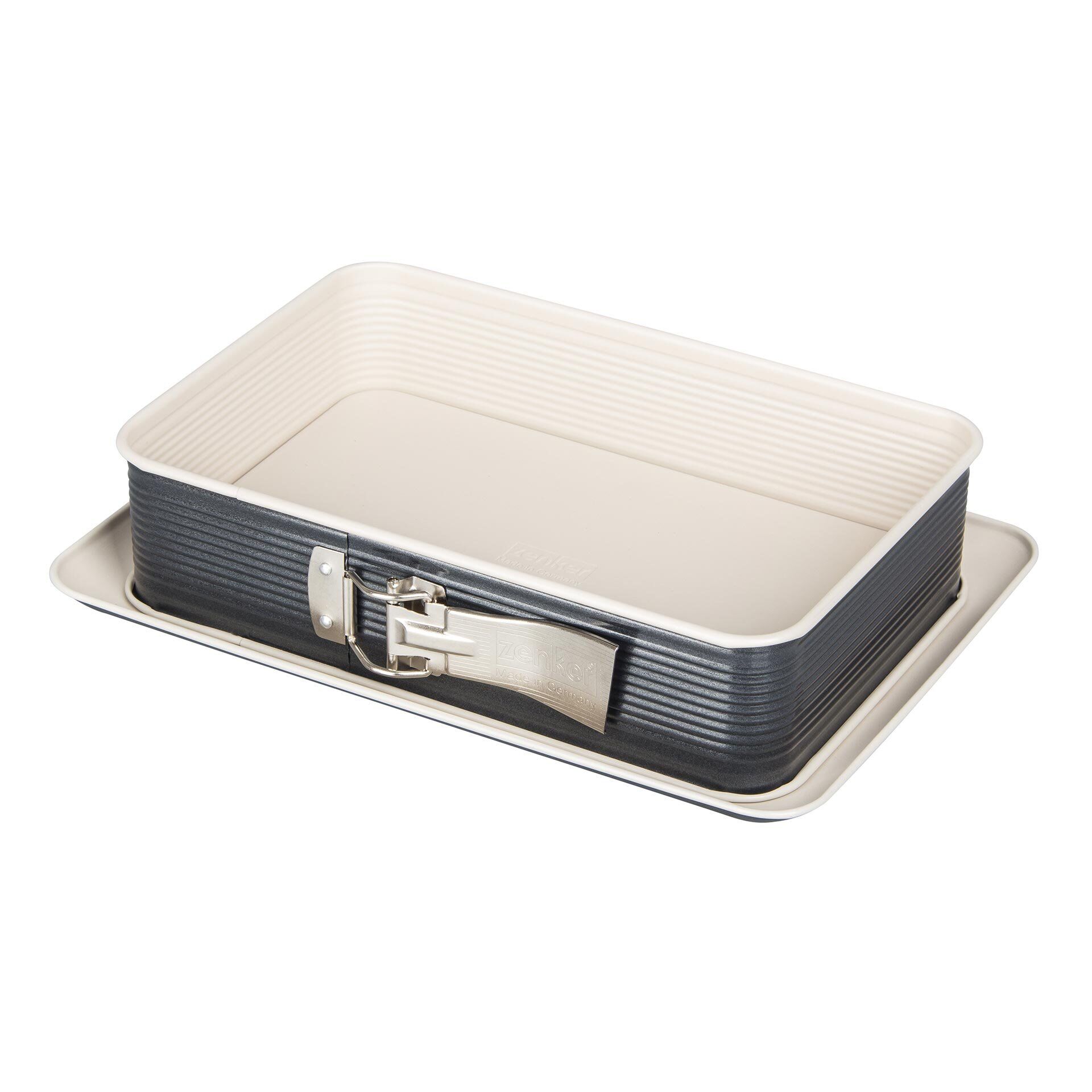 Prostokątna forma do pieczenia z zabezpieczeniem przed wyciekaniem - idealne wypieki w mgnieniu oka