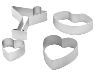 Foremki LOVE do wykrawania ciastek 4 szt. ZENKER 44807