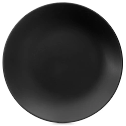 Dessertteller aus Keramik Schwarz 20.5 cm | Salatteller, Essteller, Geschirr, Teller, Frühstücksteller