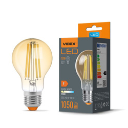 Żarówka LED filament E27 10W 2200K amber