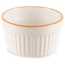 Auflaufform aus Keramik 9 cm, 180 ml | Souffle, Creme Brulee, Ramekin, Schälchen