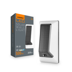 Kinkiet solarny Videx LED biały z czujnikiem ruchu 500lm IP54 aku LiFePO4