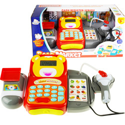 Kasa fiskalna i koszyk z zakupami - Zabawa w sklep 8343