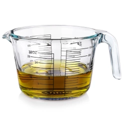 Glas-Messbecher Messkanne Messbecher Küchenmessbecher aus Glas 1 L