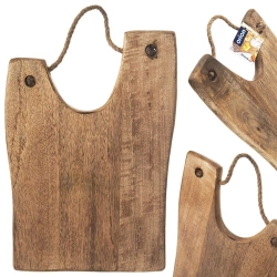 Schneid- und Servierbrett aus Holz MANGO 40.5x28 cm | Frühstücksbrett, zum Schneiden und Servieren