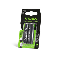 Alkaline battery VIDEX LR6/AA 2pcs SMALL BLISTER
