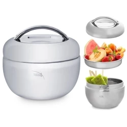 Thermoschüssel Warmhalteschüssel Thermobehälter Thermoskanne aus Edelstahl 800 ml