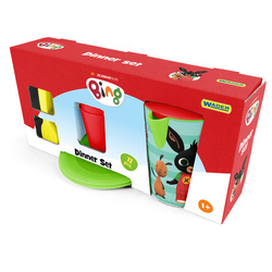 Bing zestaw naczyń obiadowych  talerze kubki nożyk  łyżeczki Wader