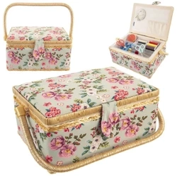 Sewing Box Flowers 29x20x13 cm
