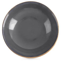 Talerz obiadowy głęboki ceramiczny szary GLAZE 20,5cm
