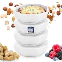 Snackschalen aus Keramik 7.5 cm, 50 ml 4 Stk. | Müslischale, Dessertschale, Snackteller, Snack, Set