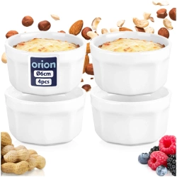 Snackschalen aus Keramik 6 cm, 40 ml 4 Stk. | Müslischale, Dessertschale, Snackteller, Snack, Set