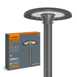 Lampa parkowa LED VIDEX 120W IP65 ciepła biel