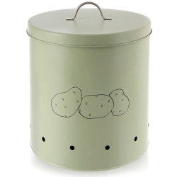Vegetable Storage Container Metal Green GREENISH 8.7 l