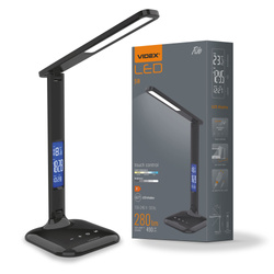 LED Dimmable Desk Lamp VIDEX-DESK-LAMP-RIO-BLACK
