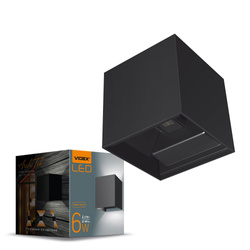 Facade double-sided luminaire VIDEX-6W-ERIC-BLACK