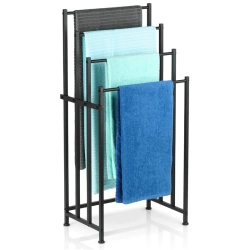 Towel Stand Metal Black