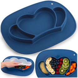 Talerzyk dla dzieci silikonowy do karmienia korona