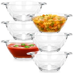 Soup Bowls Glass 420 ml 6 pcs
