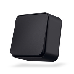 Łącznik natynkowy 1-biegunowy 1-kierunkowy IP20 matowy czarny VIDEX BINERA