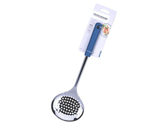 Łyżka do odcedzania Essential, niebieska - idealne narzędzie do gotowania  FACKELMANN