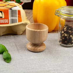 Kieliszek na jajko podstawka na jajko drewniana FACKELMANN 30950