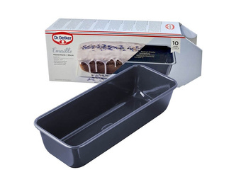 Forma do pieczenia babki ciast blacha emaliowana 30x13 cm Dr. Oetker