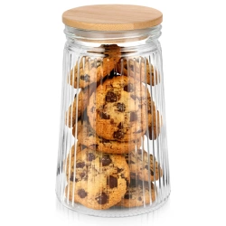 Dry Food Storage Container Glass with Lid and Gasket 1 l