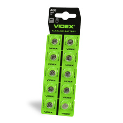 Alkaline battery VIDEX AG6/LR921 BLISTER CARD 10pcs