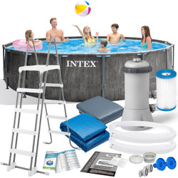 Basen ogrodowy stelażowy 366 x 76 cm 8w1 INTEX 28212