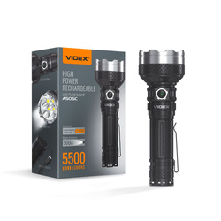 LED Portable Flashlight VIDEX VLF-A505C 5500Lm 5000K