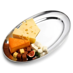 Serving Platter Steel Oval 29x18 cm