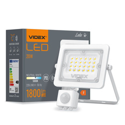LED Floodlight VIDEX-FLOOD-LED-PIR-LUCA-20W-NW