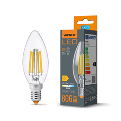 LED Bulb VIDEX-E14-C35-6W-FIL-NW
